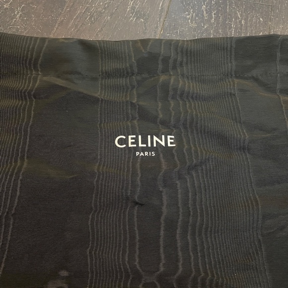 Celine black white logo dustbag for bag Celine Paris Drawstring 40.5*29.5 - Picture 3 of 4